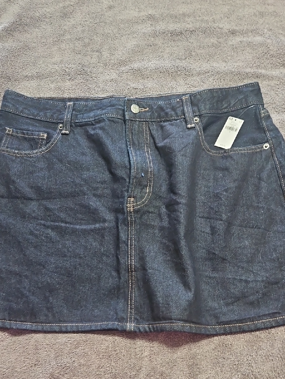 Dark Wash Denim Mini Skirt Old Navy